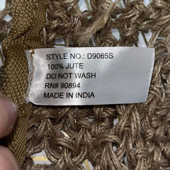 Woven Straw‎ Bag Braided Jute Shoulder Handbag - Picture 6 of 11